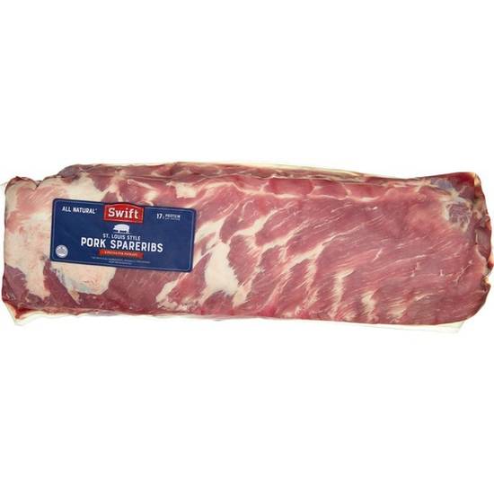 Weis Swift ST. Louis Style Spare Ribs Previously Frozen