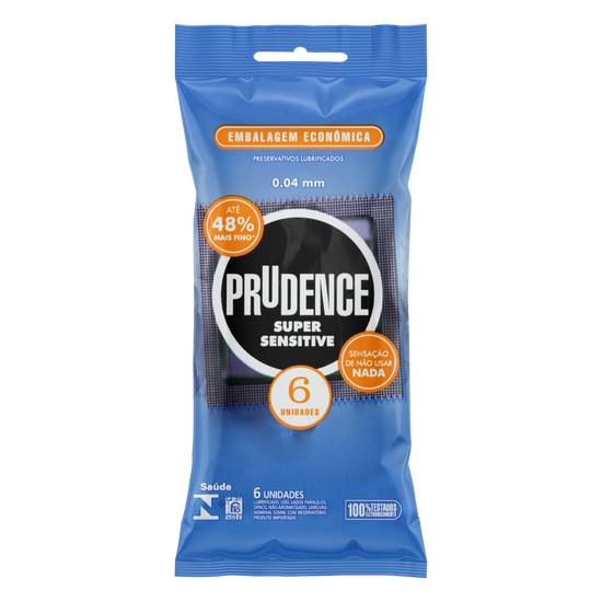 Prudence preservativo super sensitive (6 preservativos)
