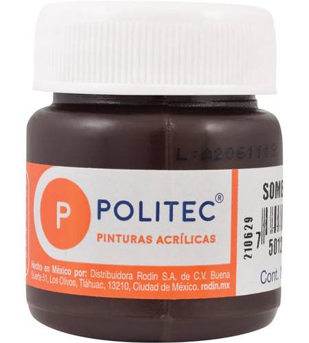 Politec · Pintura acrílica color sombra café (30 g)