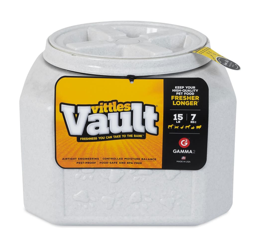 Vittles Vault® by GAMMA2 Pet Food Container, 15 LB (Color: Ivory, Size: 15 Lb)