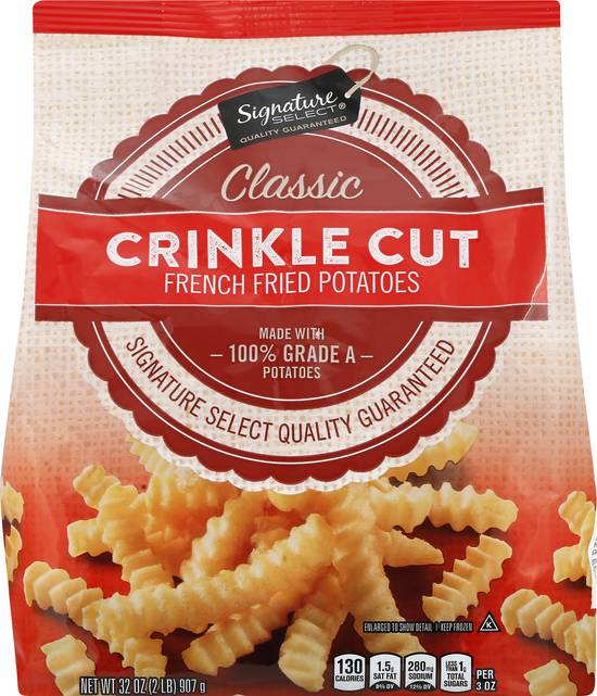 Signature Select Potatoes French Fried Crinkle Cut - 32 Oz