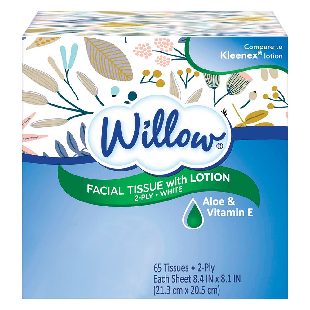 Willow Facial Tissue with Lotion - 60 ct