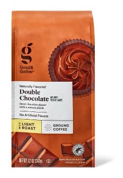 Good & Gather Naturally Flavored Light Roast Ground Coffee, Double Chocolate (12 oz)