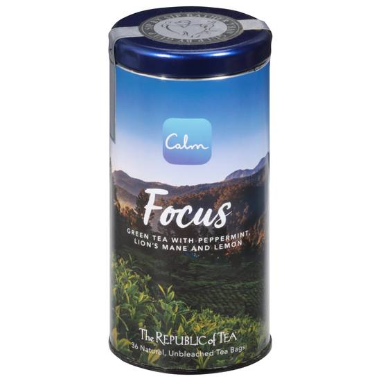 The Republic Of Tea Focus Green Tea Bags (1.6 oz)
