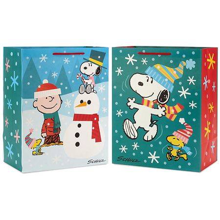 Hallmark Christmas Gift Bag Bundle, Snoopy Holiday Large - 2.0 ea