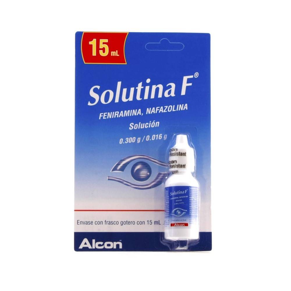 Alcon solutina f solución 0.300/0.016 g (15 ml)