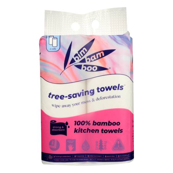 Bim Bam Boo 100% Bamboo Kitchen Towels (2 ct)