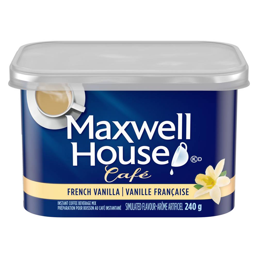 Maxwell House French Vanilla Instant Coffee Beverage Mix (240 g)