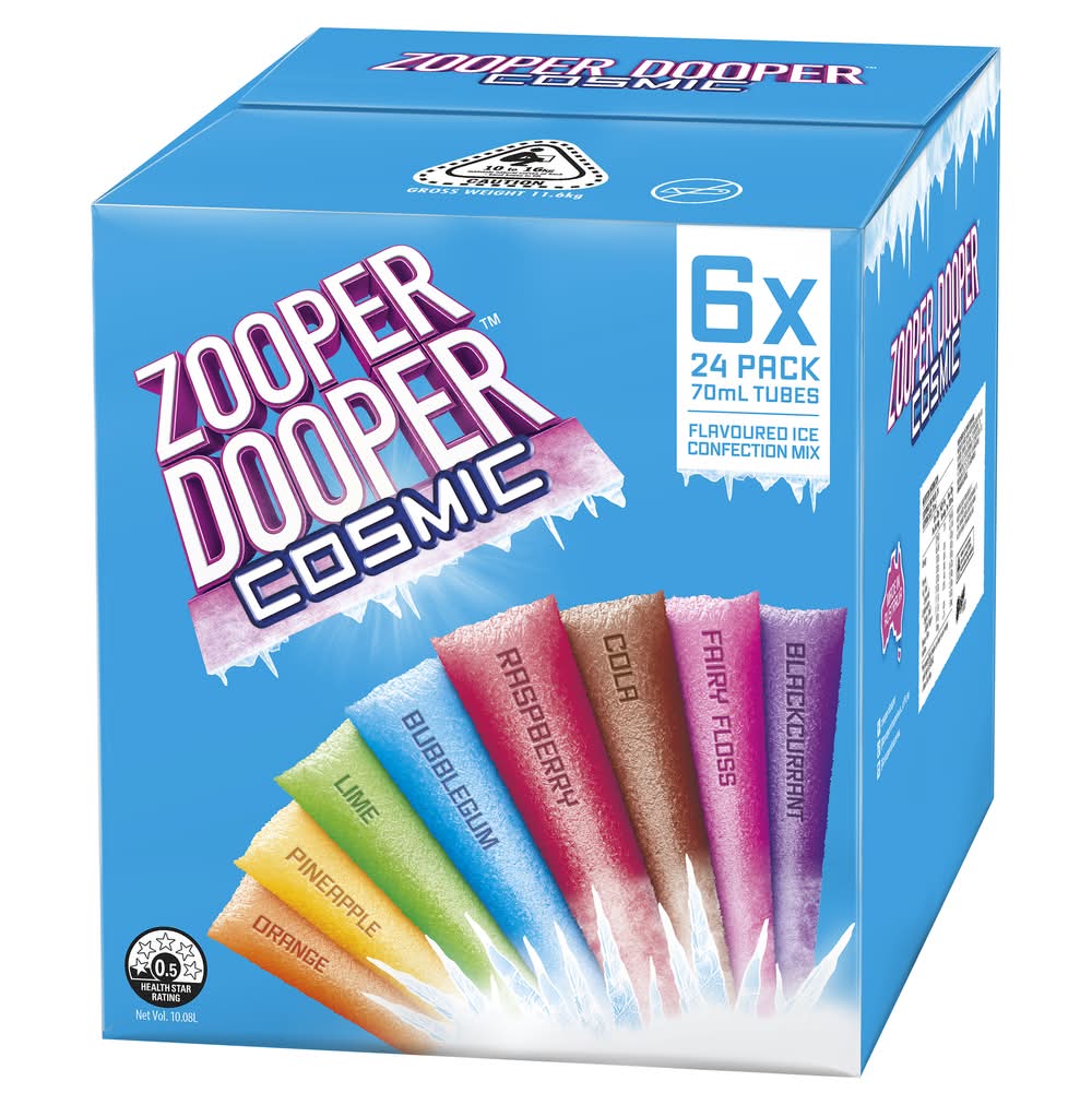 Zooper Dooper Cosmic Costco Flavored Ice Pops Delivery Near Me