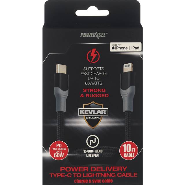 Kevlar Powerexel Pd Type C Lightening Cable