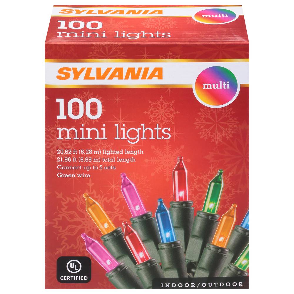 Sylvania Indoor Outdoor Multi Color Mini Lights (100 ct)