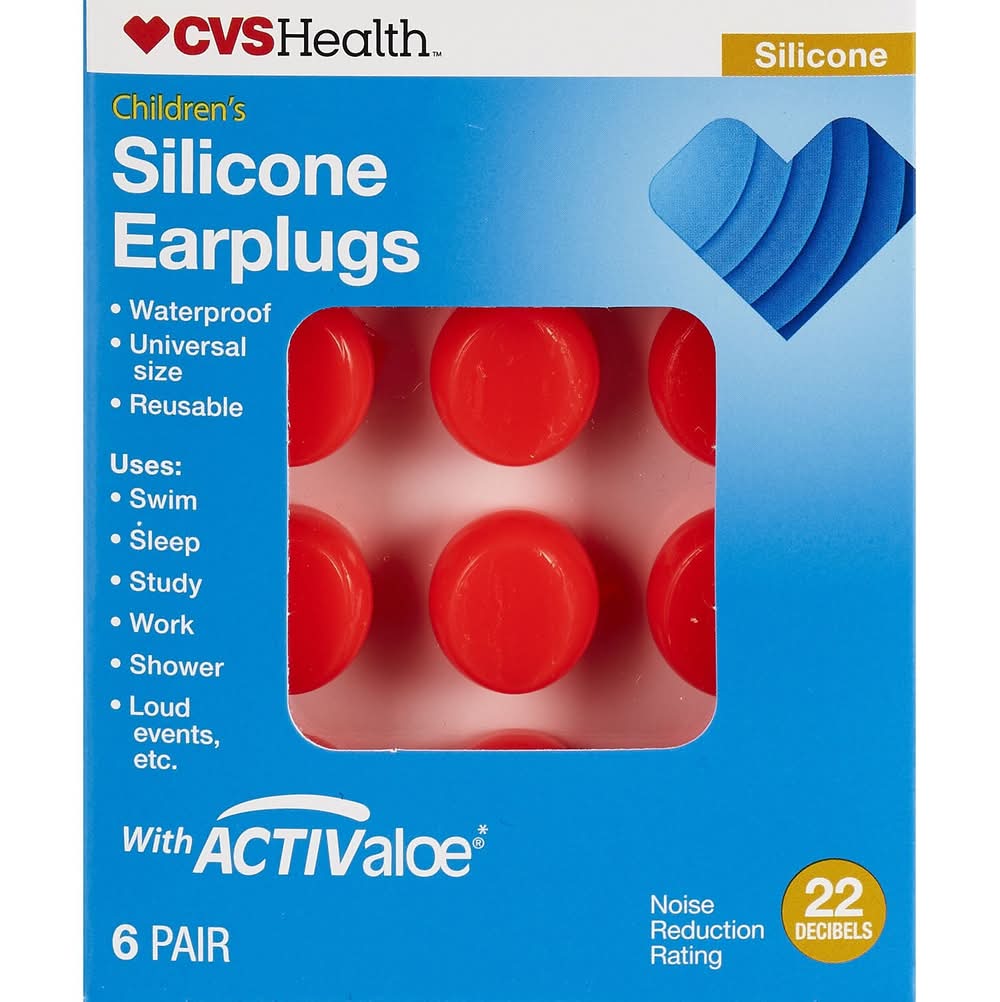 Cvs Children'S Silicone Earplugs, 6 Pair