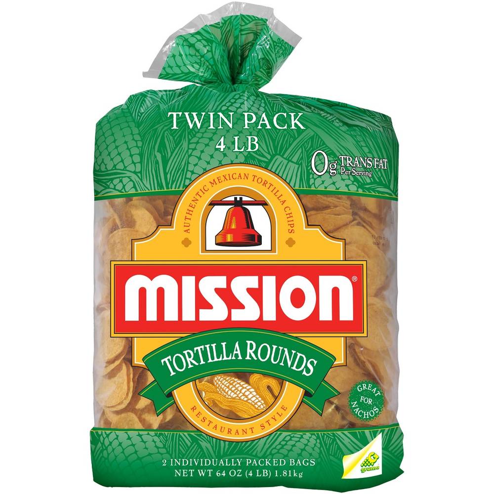 Mission - Round Tortilla Chips - 4 lbs (1 Unit per Case)