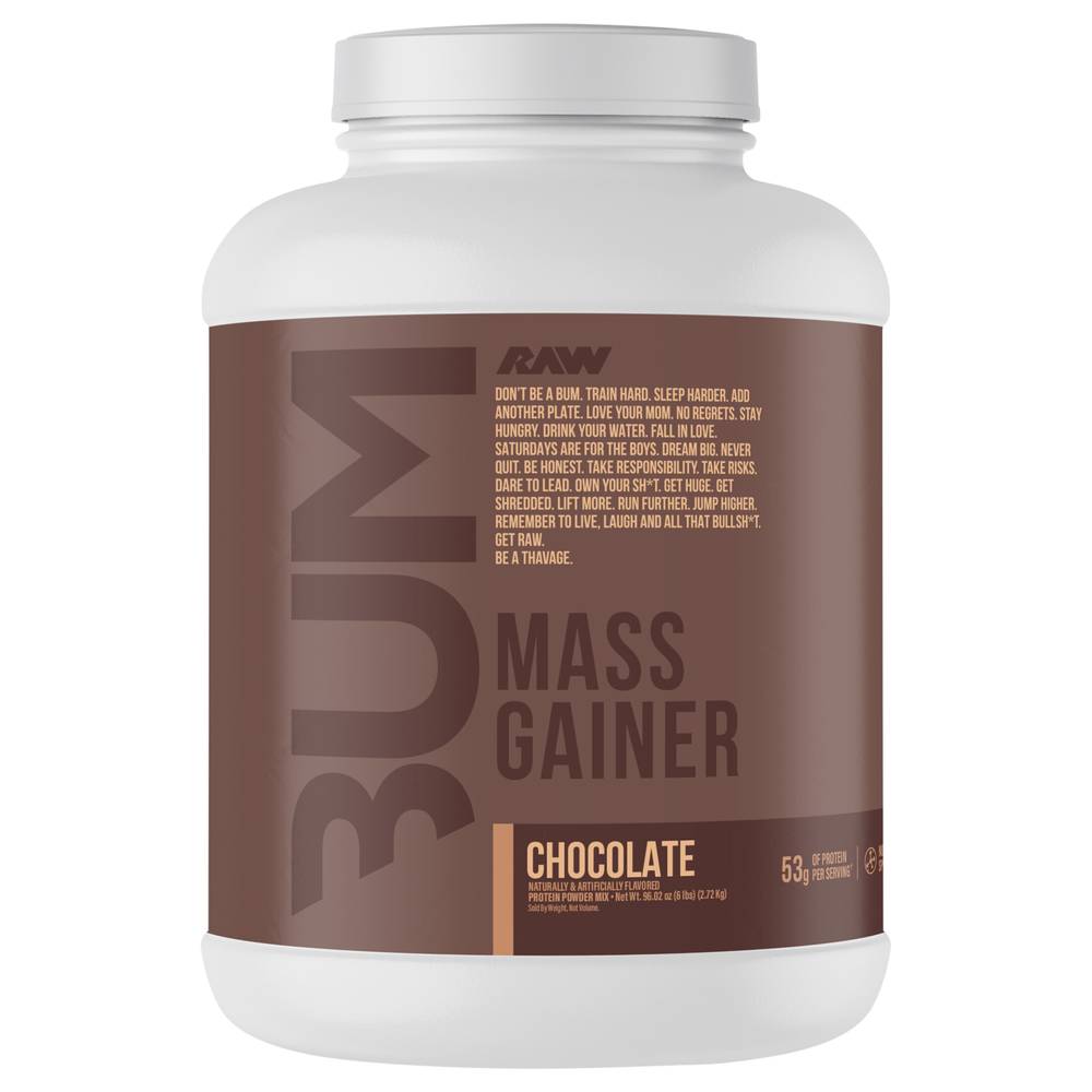 RAW Bum Mass Gainer, Chocolate (6 lbs)