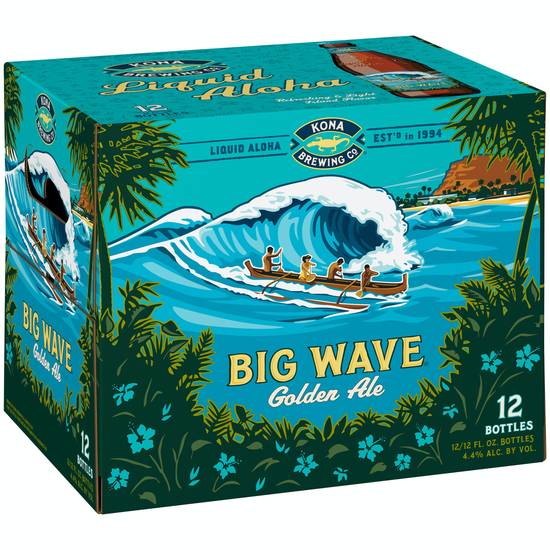 Kona Brewing Co. Big Wave Liquid Aloha Premium Beer (12 pack, 12 fl oz)