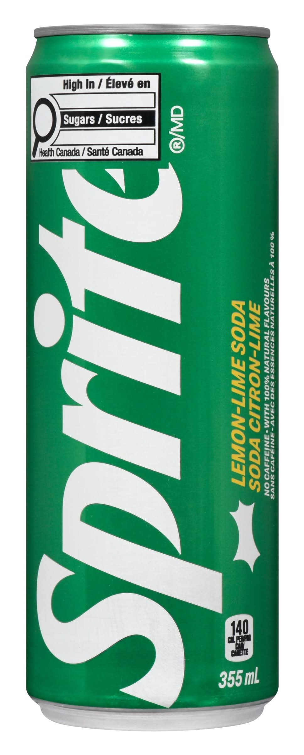 Sprite soda sans caféine - soda no caffeine, citron-lime (355ml)