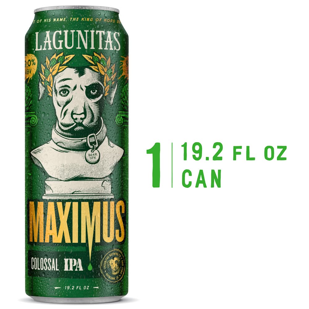 Lagunitas Colossal Double Ipa Beer, Maximus (19.2 fl oz)