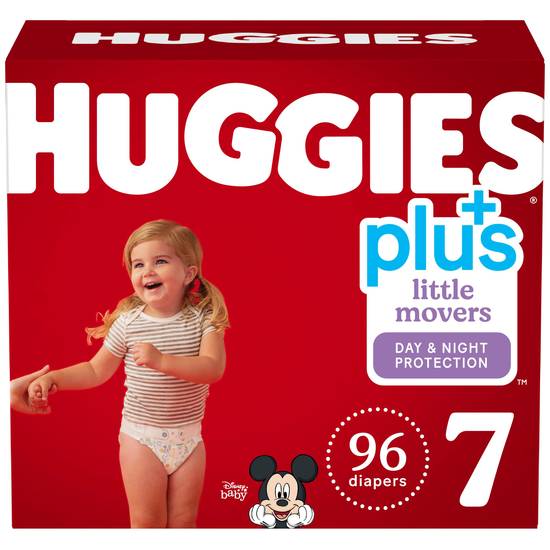 Huggies Plus Little Movers Baby Diapers