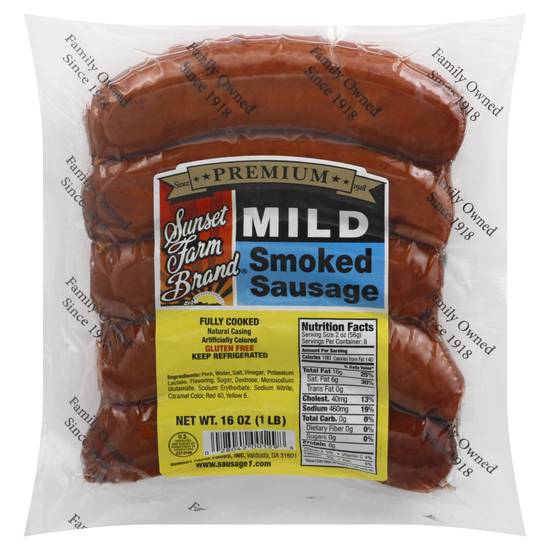 Sunset Farm Brand Premium Mild Smoked Sausage