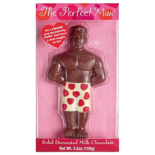 Order Treat Street Valentine's Perfect Man Decorated Chocolate Milk Chocolate - 3.5 oz food online from Walgreens store, Maywood on bringmethat.com