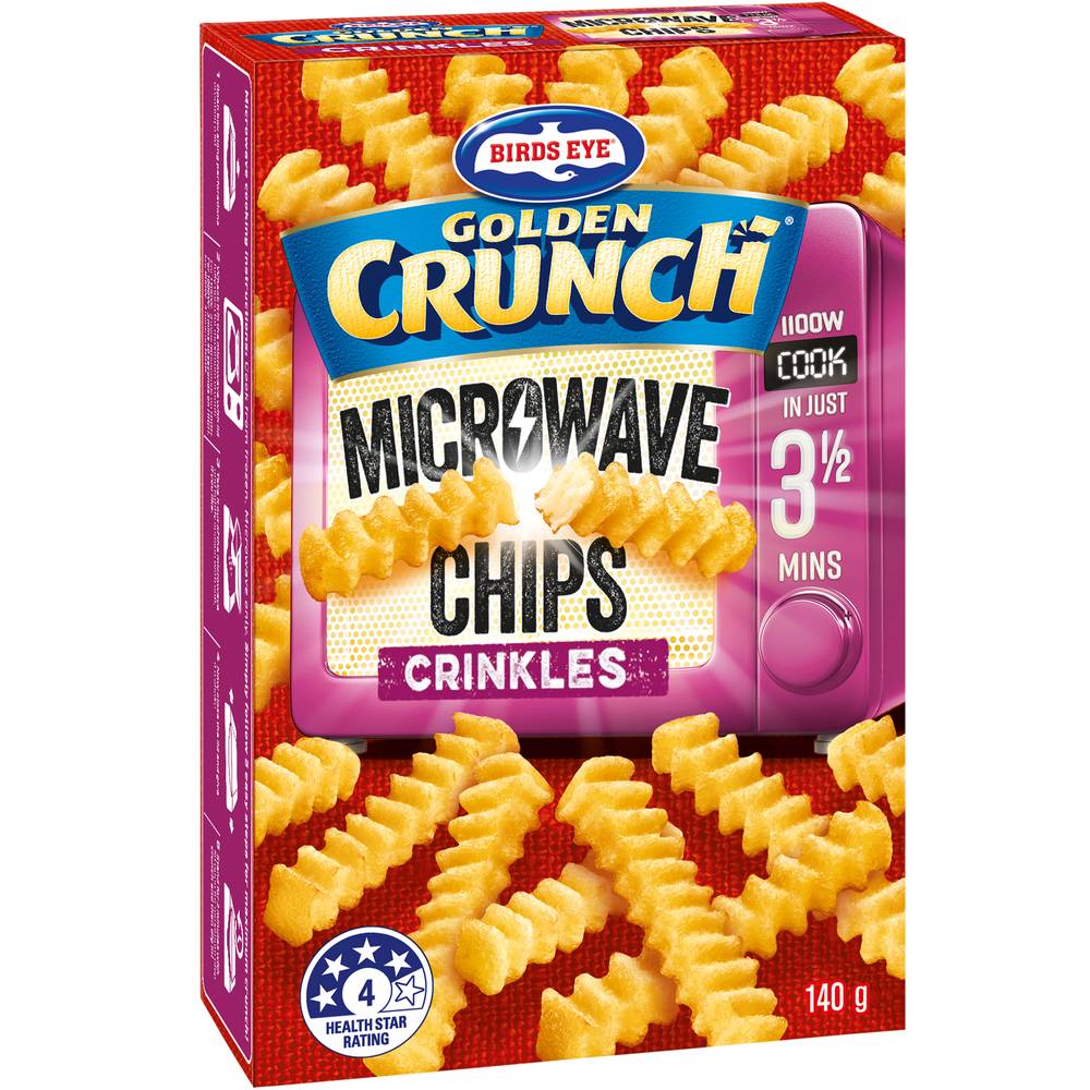 Birds Eye Golden Crunch Crinkles Microwave Chips (140g)