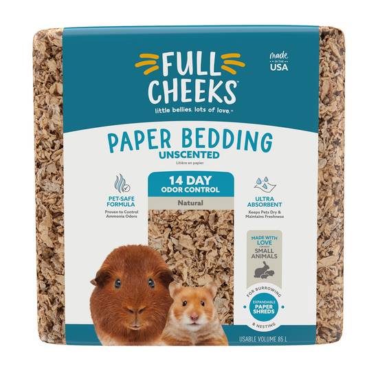 Full Cheeks™ Odor Control Small Pet Paper Bedding - Natural (Size: 85 L)