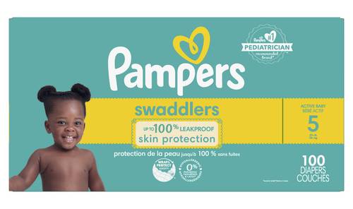 Pampers Leakproof Swaddlers Diapers, 5 (100 ct)