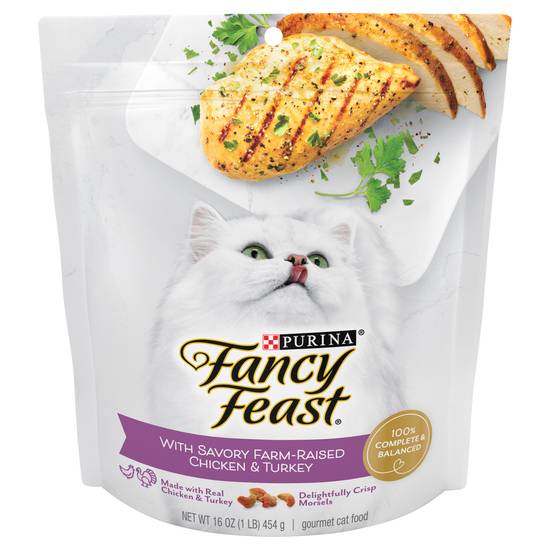 Fancy Feast Savory Chicken & Turkey Cat Food (1 lb)