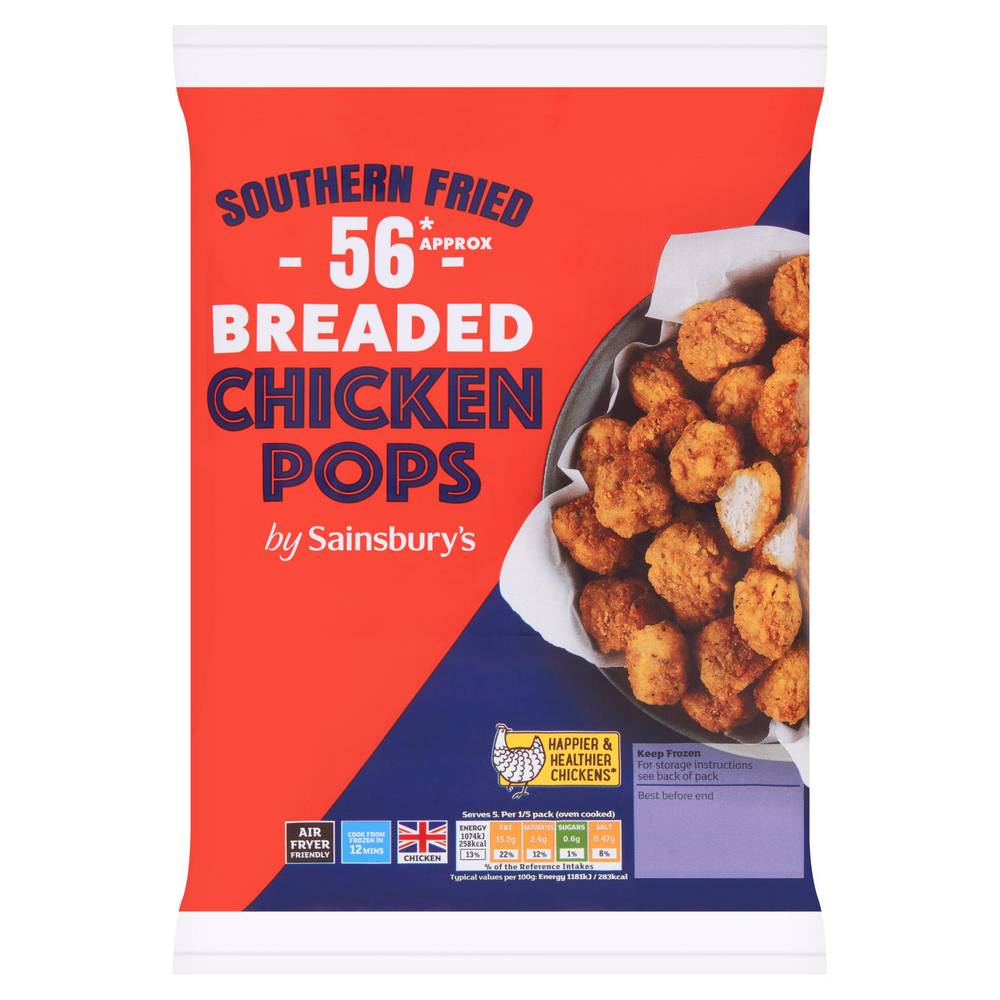 Sainsbury's Southern Fried Breaded Chicken Pops 500g