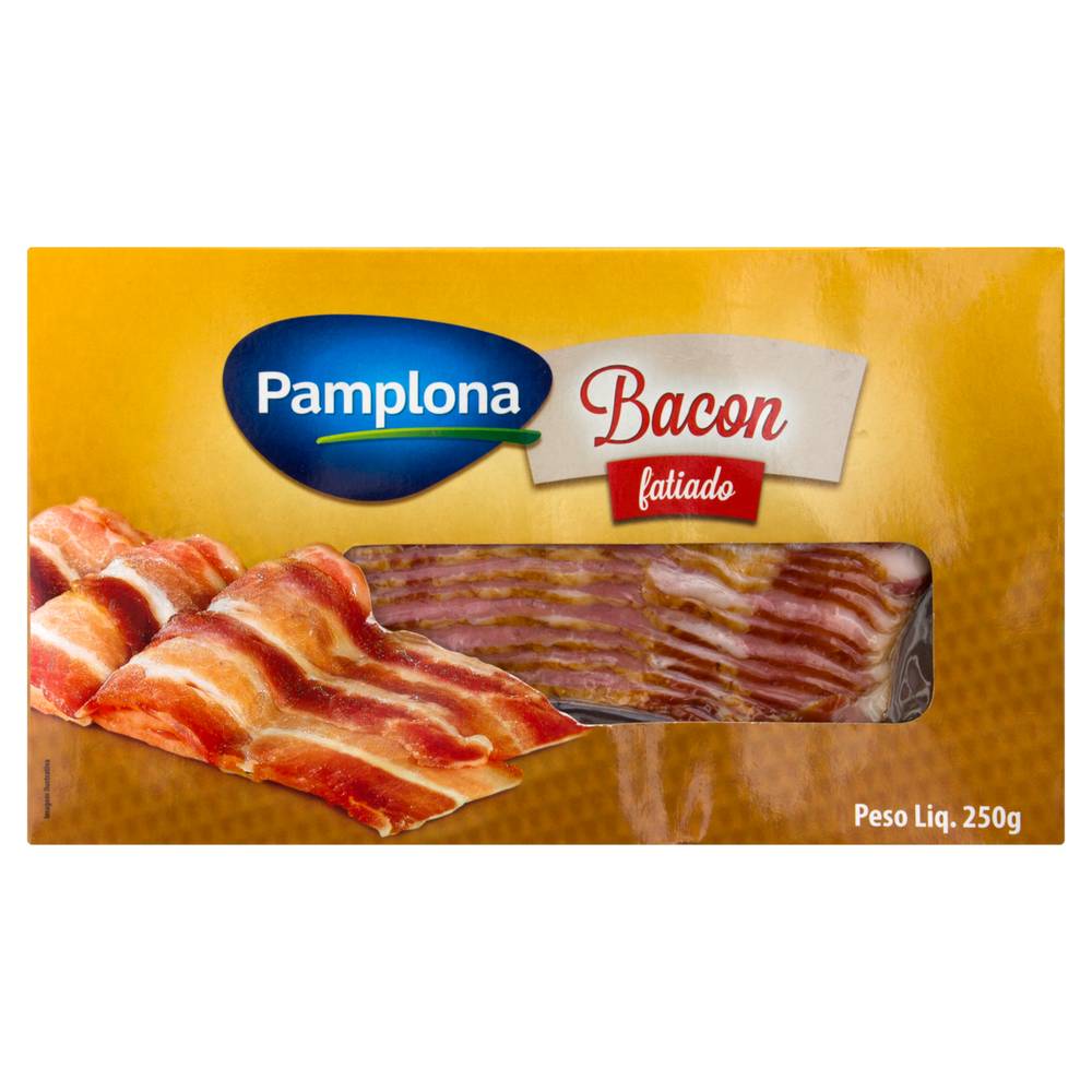 Pamplona bacon defumado fatiado (250g)