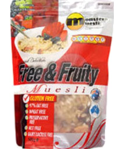 Monster Health Food Co Muesli Free & Fruity (500g)