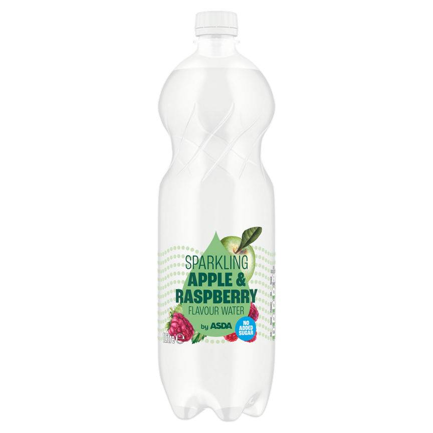 Asda Sparkling Apple & Raspberry Flavour Water 1 Litre