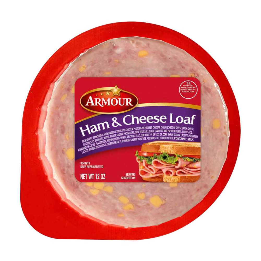 Armour Ham & Cheese Loaf Lunchmeat 12 Oz