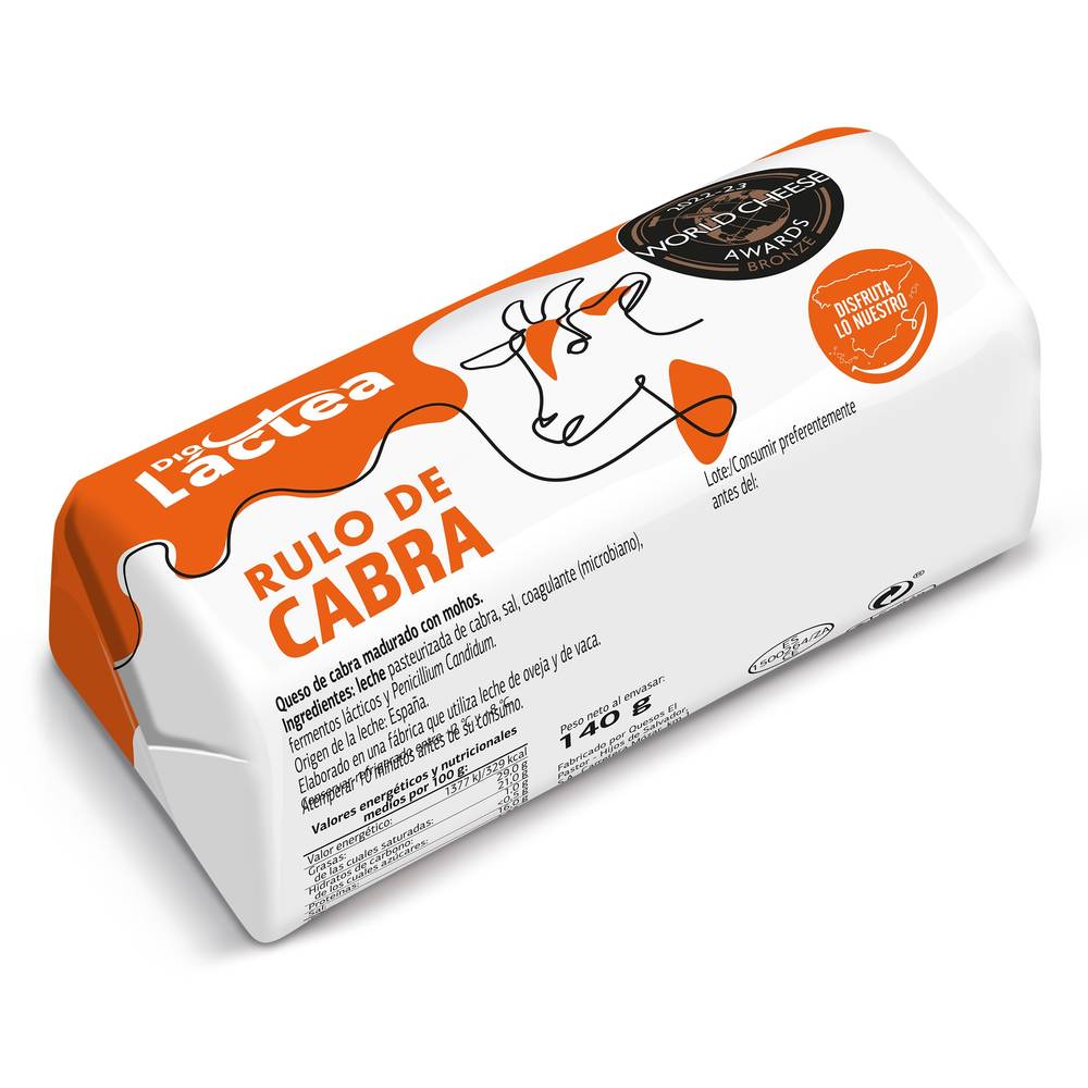 Rulo De Queso De Cabra Dia Lactea 140 G