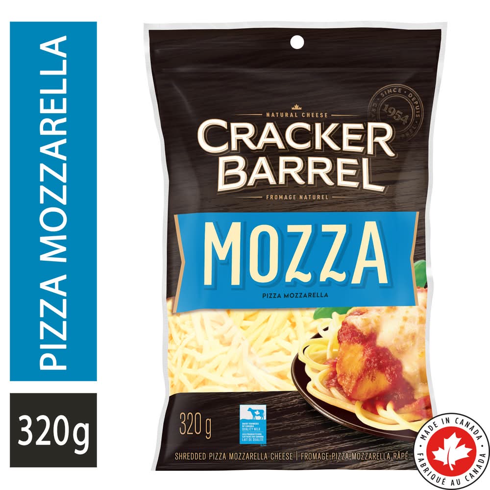 Cracker Barrel Natural Shredded Pizza Mozzarella Cheese (320 g)