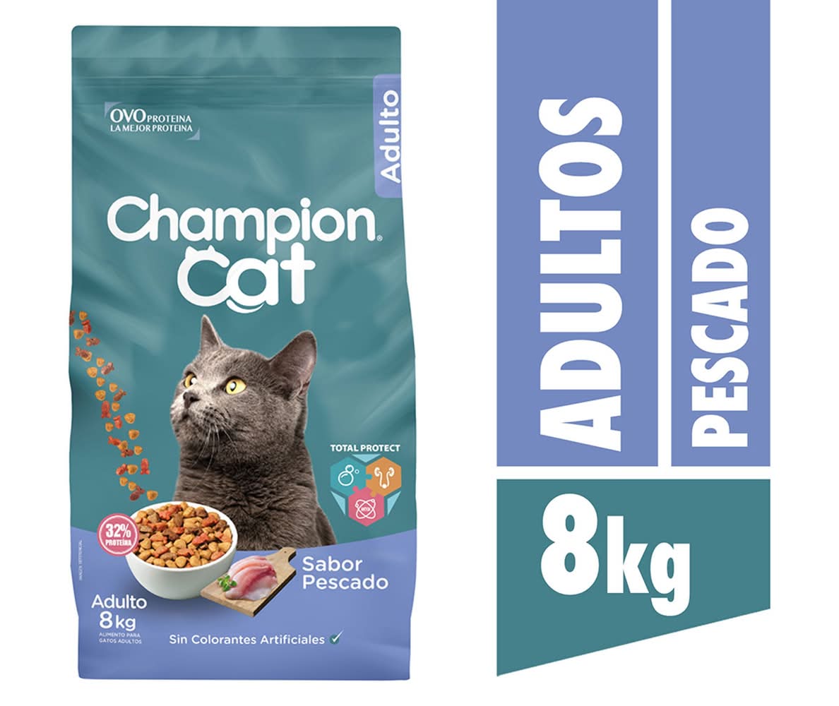 Champion cat · Alimento seco para gatos - Pescado - Adulto (8 kg)