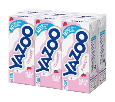 Yazoo Strawberry, Milk Drink (6 x 200ml)