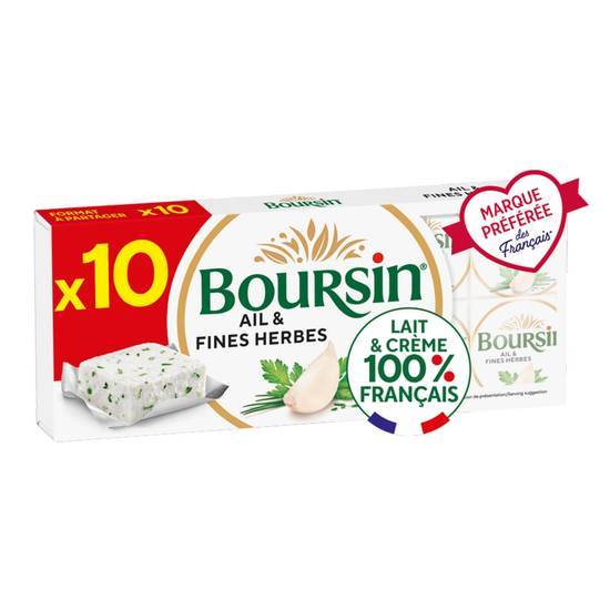 Boursin - Fromage à tartiner (ail - herbes) (10 pièces)