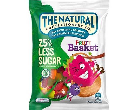 The Natural Confectionery Company Fruit Basket Reduced Sugar 220g