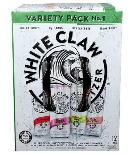 White Claw Flavor #1 Hard Seltzer Variety 12 Pack Cans