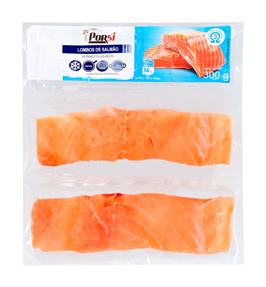 PorSi - Lombos de salmão, 300 g