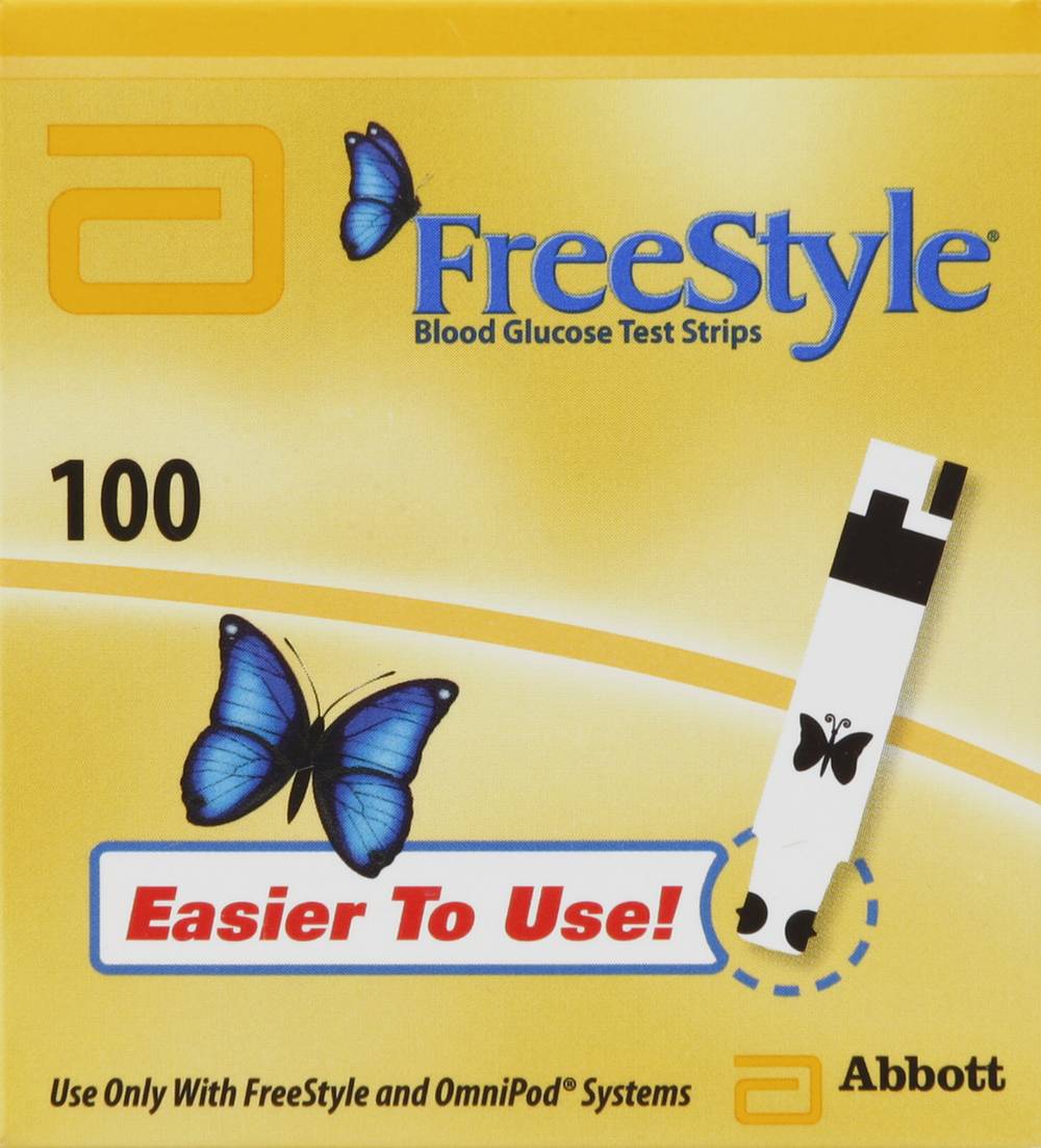 Free Style Blood Glucose Test Strips (1.6 oz)