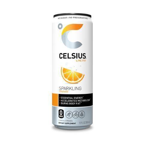 Celsius Sparkling Orange 12oz Can