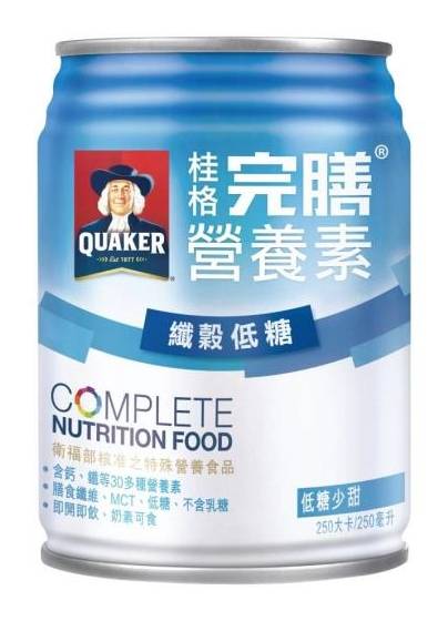 桂格完膳營養素-纖穀低糖250ml(箱*24) #132352