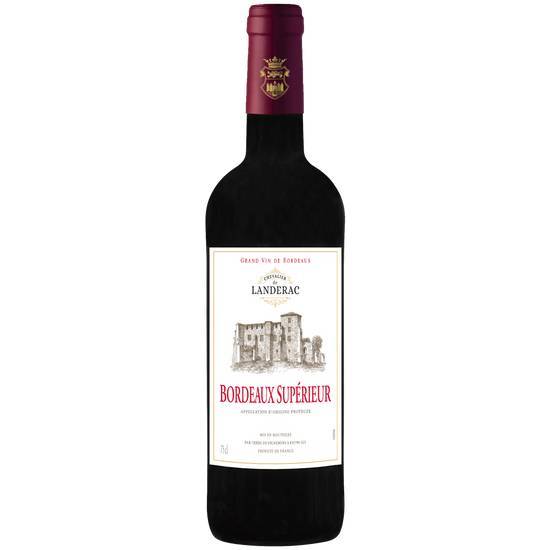 Les Produits U - Vin rouge Bordeaux supérieur chevalier de landerac AOC (750 ml)