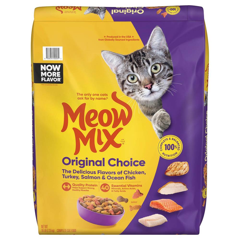 Meow Mix Original Choice Cat Food (16 lbs)