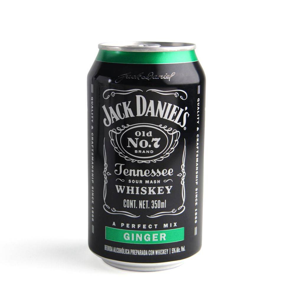 Jack daniel's bebida alcohólica preparada (350 ml)