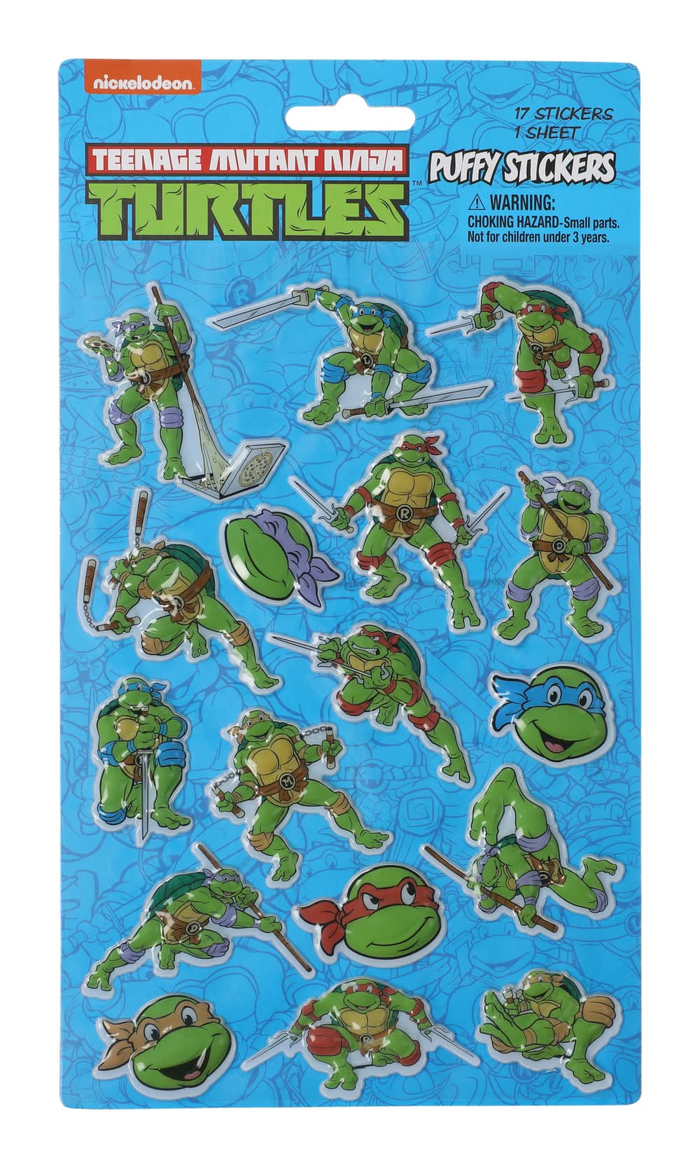 Teenage Mutant Ninja Turtles® Puffy Stickers 17-Count