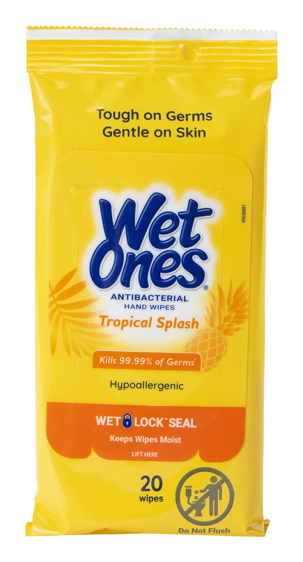 Wet Ones® Tropical Splash Antibacterial Hand Wipes 20-Count Tropical