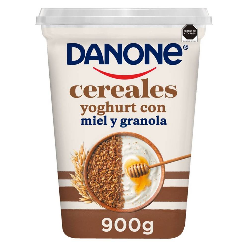 Danone · Yoghurt con miel y granola (900 g)